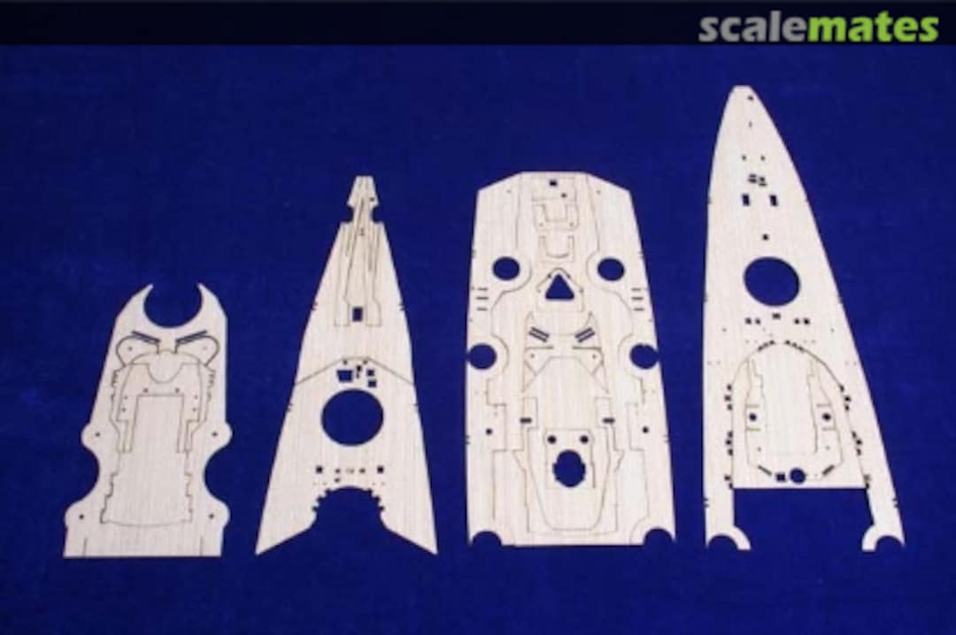 Boxart Bismarck Wooden Deck (for Tamiya) MD-35010 KA Models