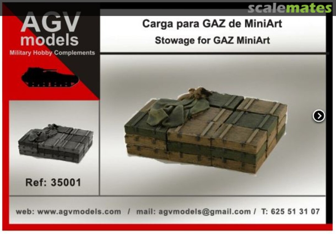 Boxart Russian stowage for vehicles GAZ AA type, GAZ AAA 35001 AGV Models