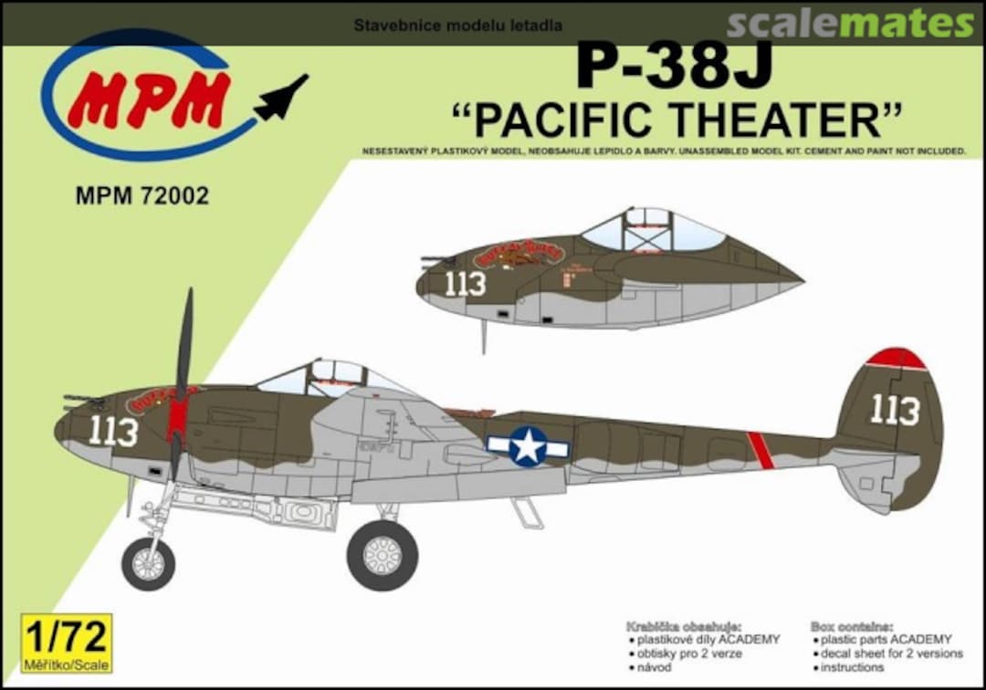 Boxart P-38J "Pacific Theater" 72002 MPM Production