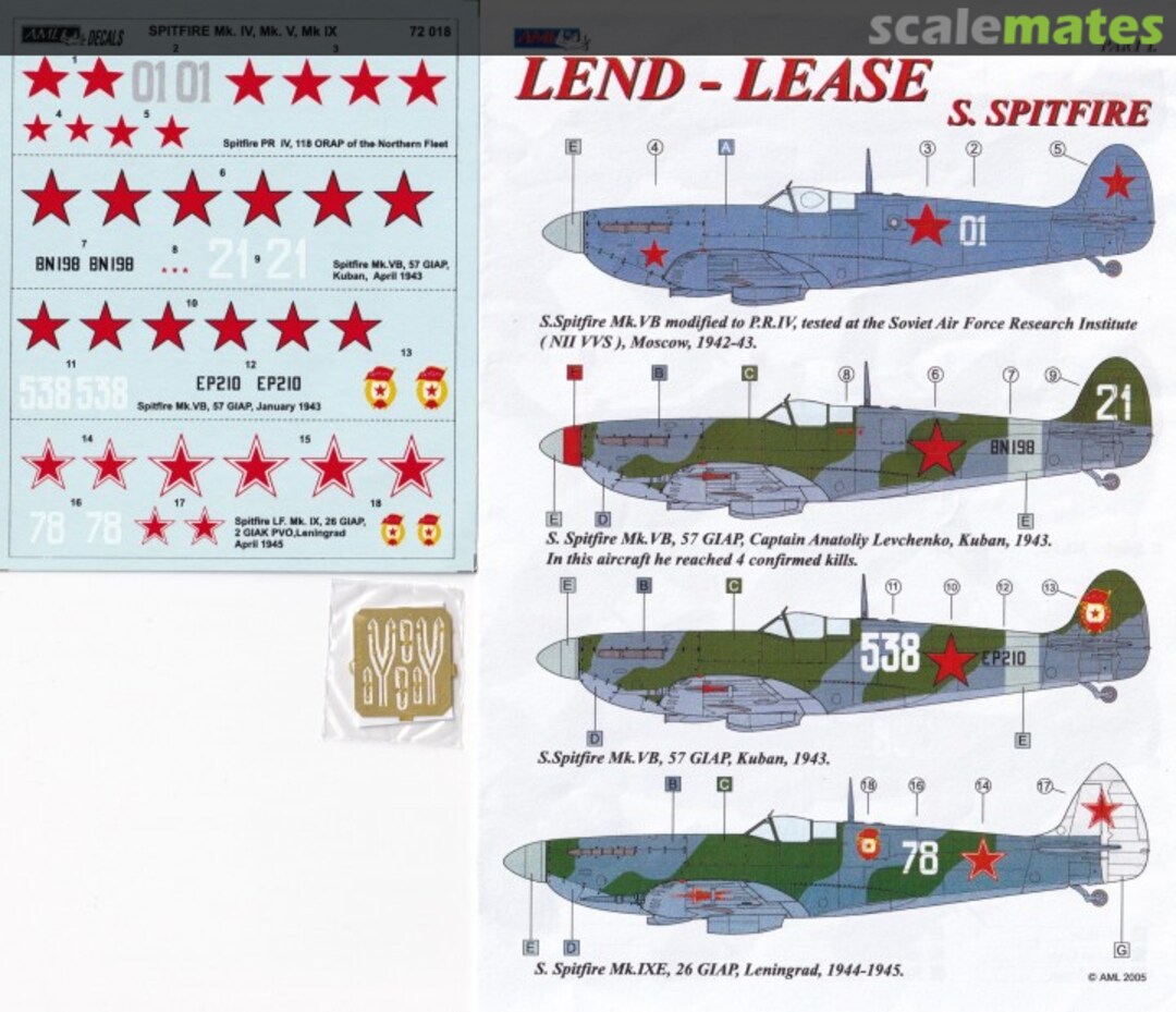 Boxart Lend Lease S. Spitfires AMLD72018 AML