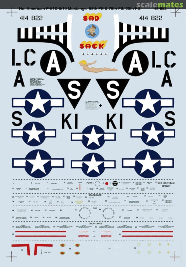 Boxart No. American P-51D-5/10 Mustangs 48-0882 SuperScale International