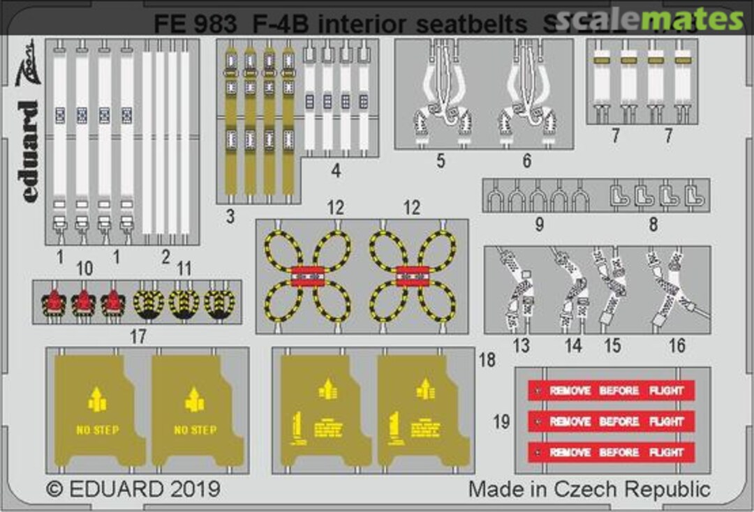 Boxart F-4B interior seatbelts FE983 Eduard