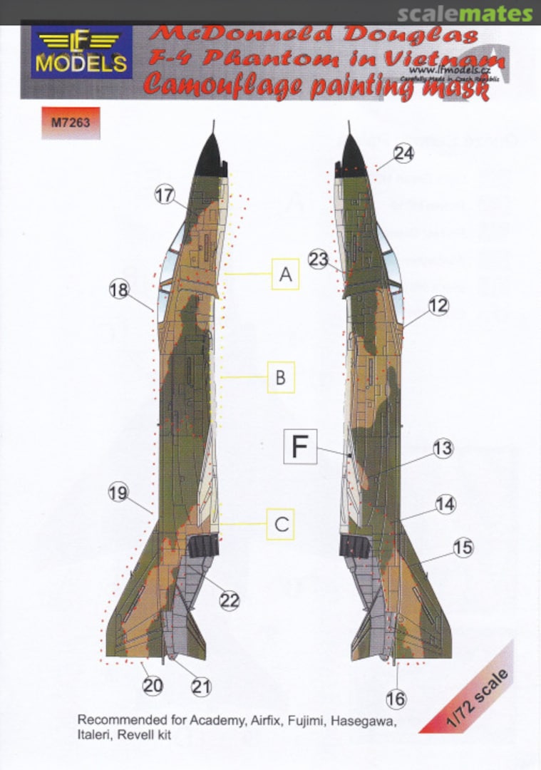 Boxart McDonald Douglas F-4 Phantom in Vietnam M7263 LF Models