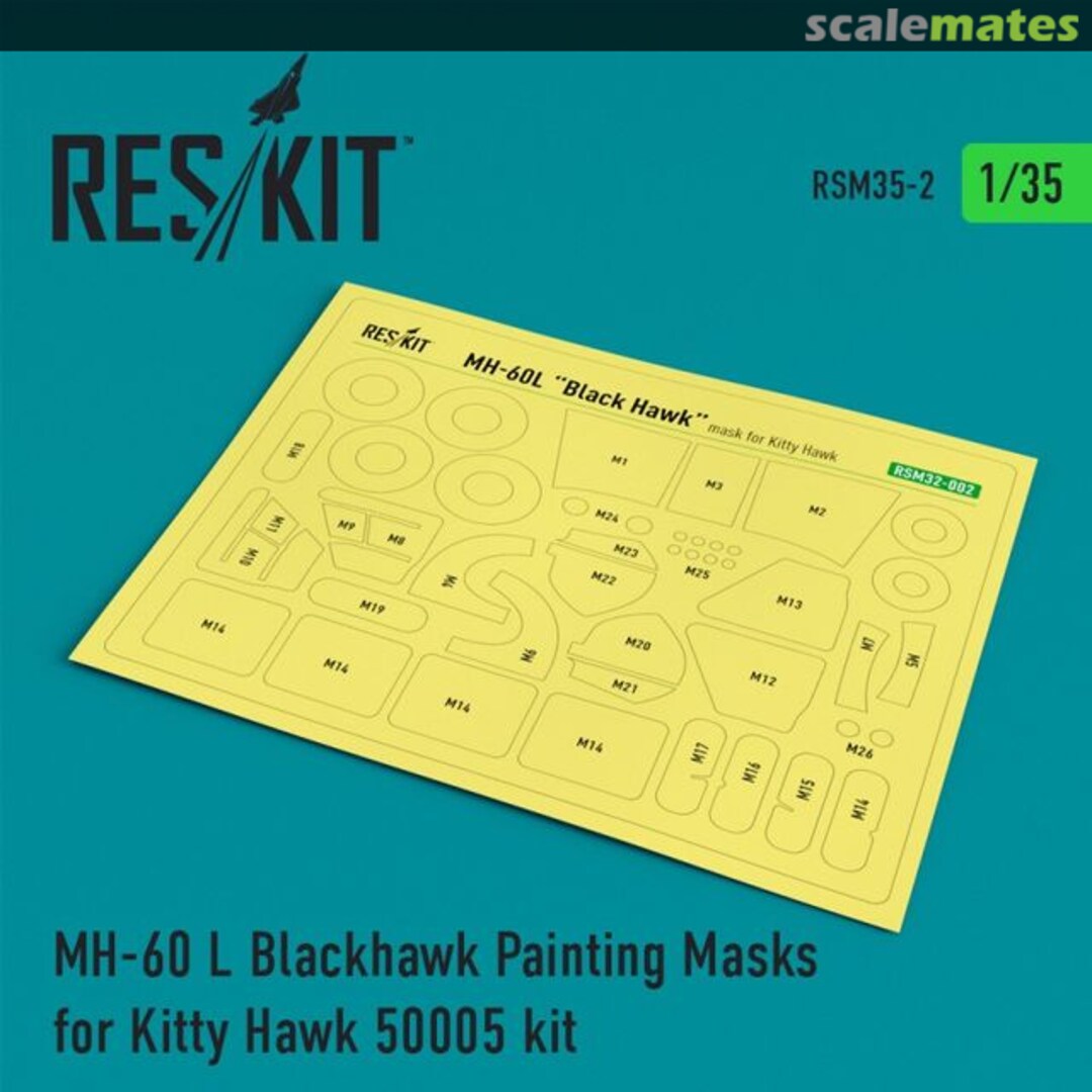 Boxart MH-60L Blackhawk painting masks RSM35-0002 ResKit