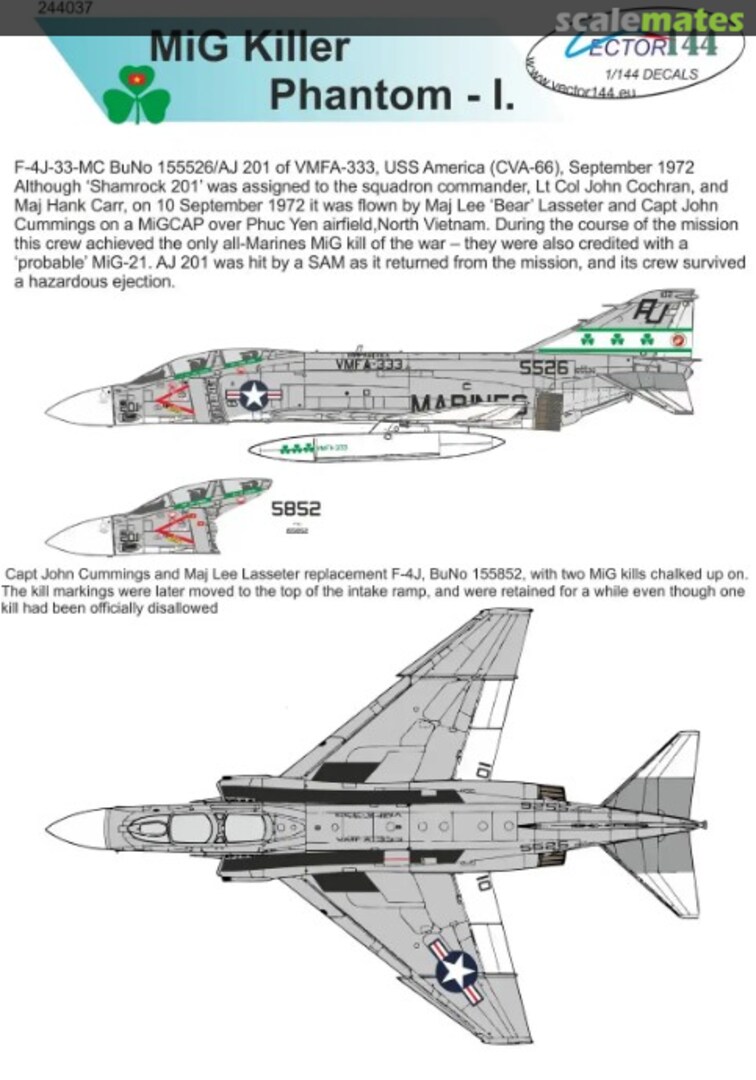 Boxart F-4J Phantom: The Marine MiG Killer 244037 Vector144