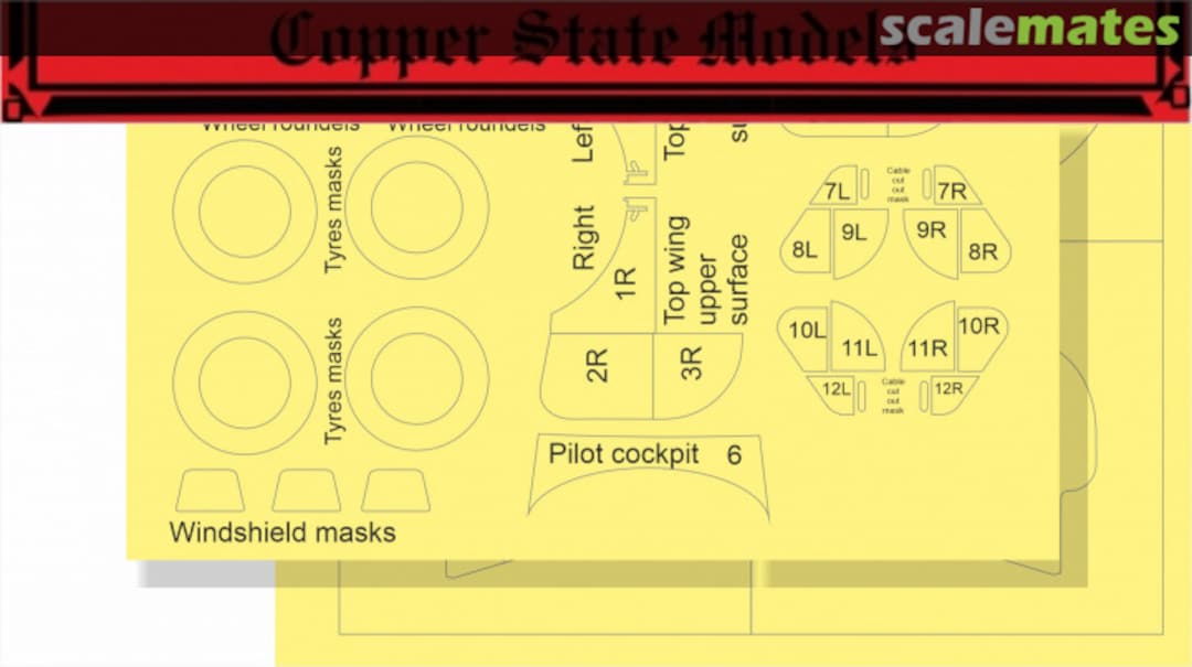 Boxart Painting Masks for Nieuport 11 A32-021 Copper State Models