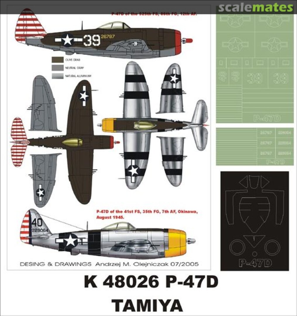 Boxart Republic P-47D Thunderbolt K48026 Montex