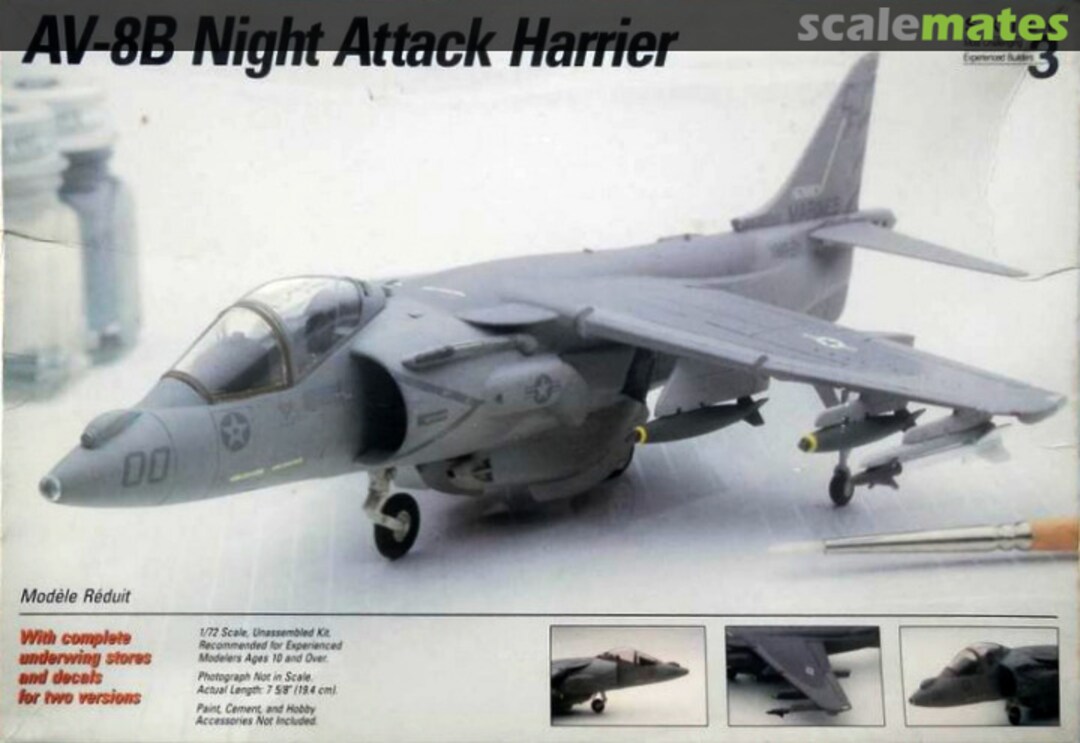 Boxart AV-8B Night Attack Harrier 658 Testors