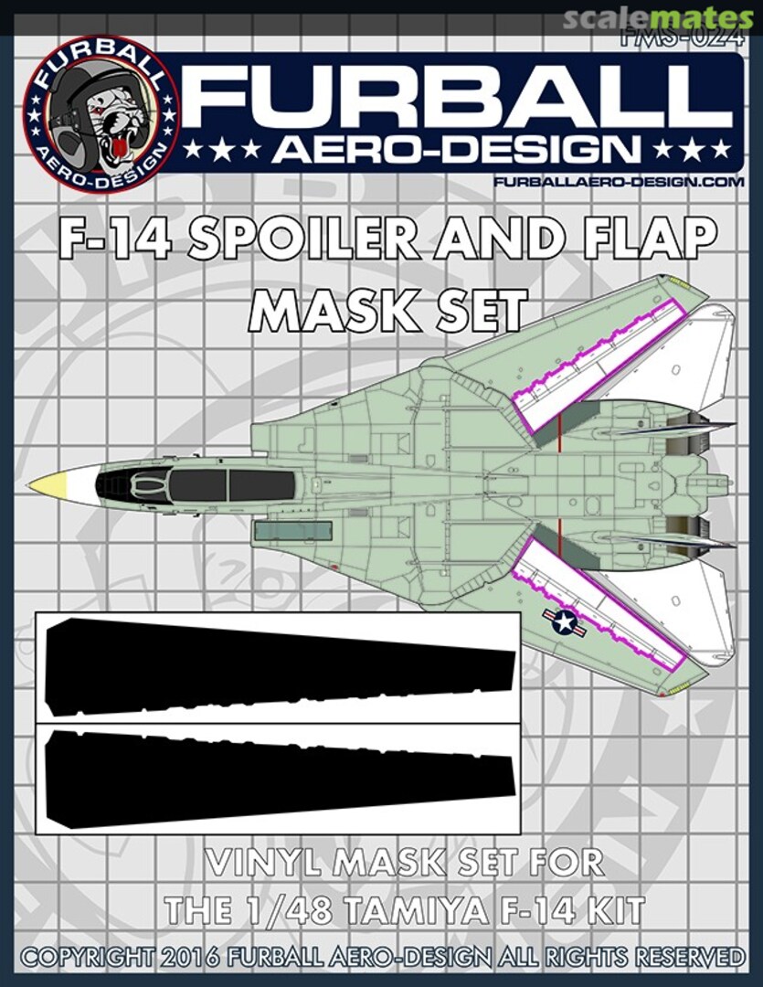 Boxart F-14 Tomcat Spoiler and Flap Mask Set FMS-024 Furball Aero-Design