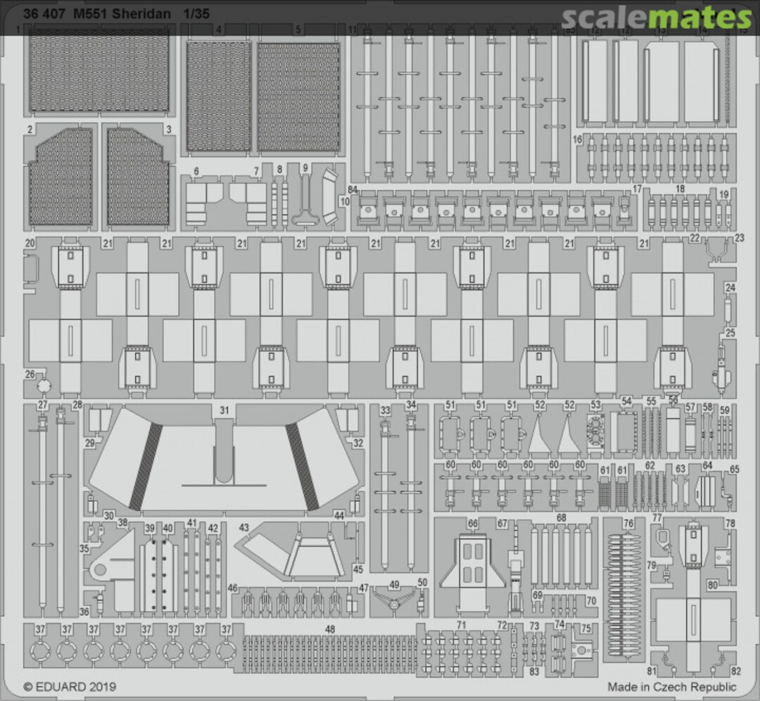 Boxart M551 Sheridan 36407 Eduard