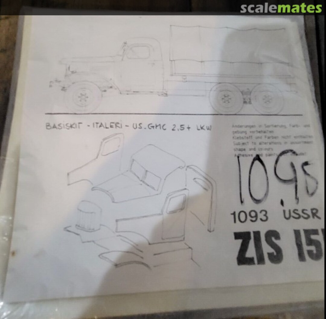 Boxart ZIS 151 conversion for US GMC 2.5 LKW 1093 Air Press Models