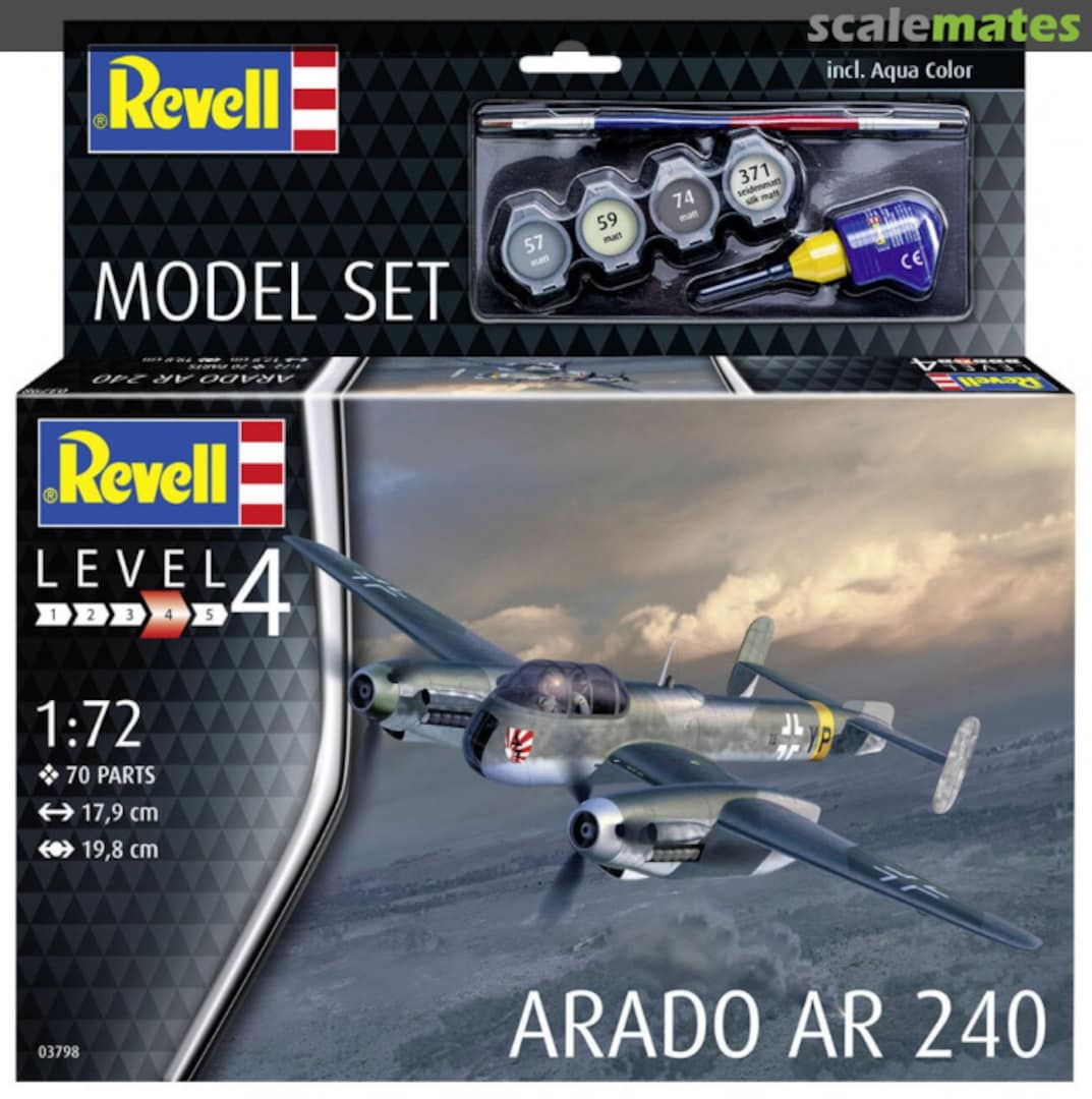 Boxart Arado Ar 240 63798 Revell