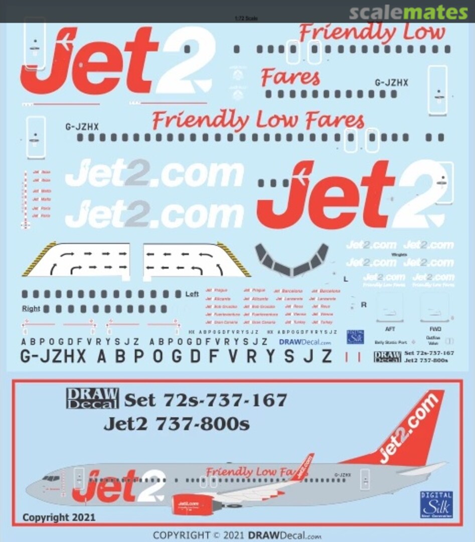 Boxart Jet2 737-800s 72-737-167 Draw Decal