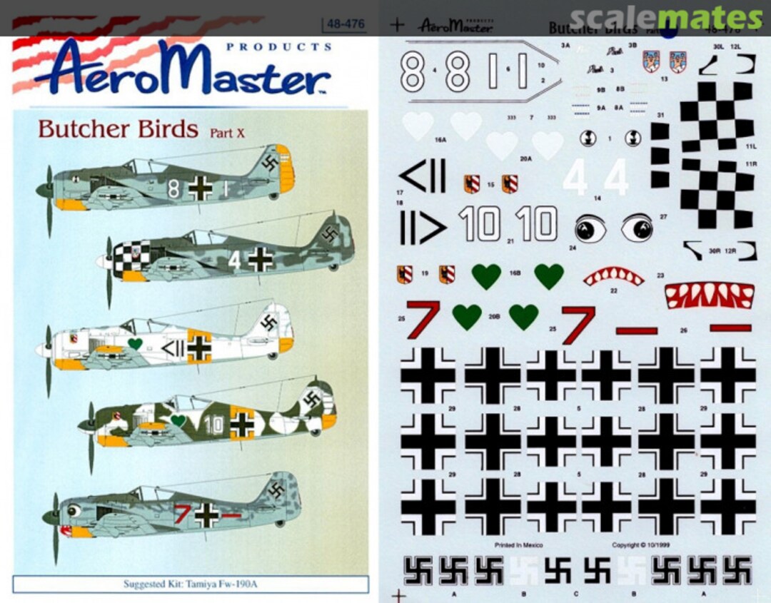 Boxart Butcher Birds Part X 48-476 AeroMaster