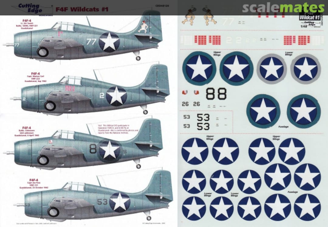 Contents F4F Wildcat #1 CED48120 Cutting Edge Modelworks