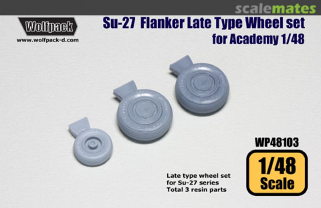 Boxart Su-27 Flanker Late Type Wheel Set WP48103 Wolfpack