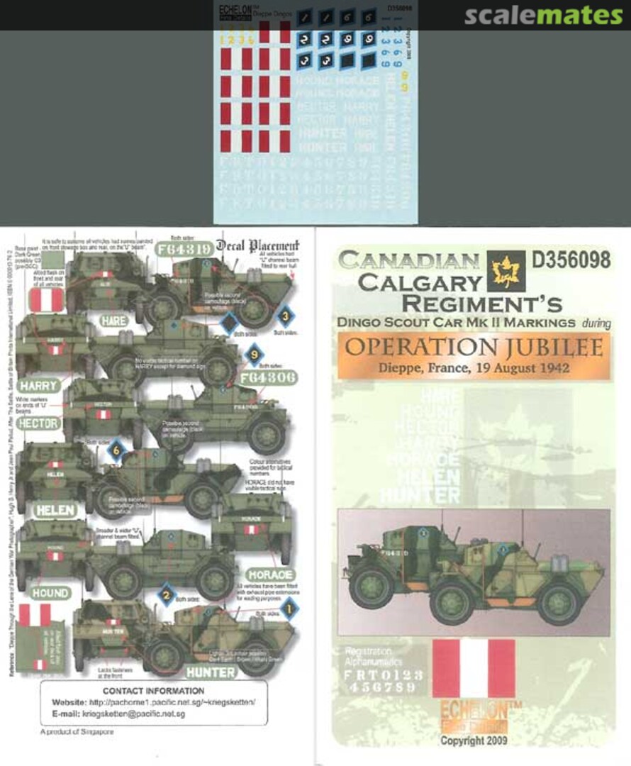 Boxart Calgary Regiment Dingos at Dieppe D356098 Echelon Fine Details