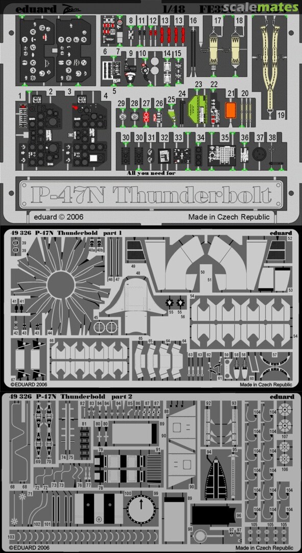 Boxart P-47N detail set 49326 Eduard