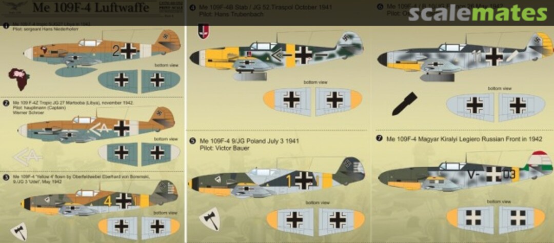 Boxart Me 109 F-4 Luftwaffe 48-052 Print Scale