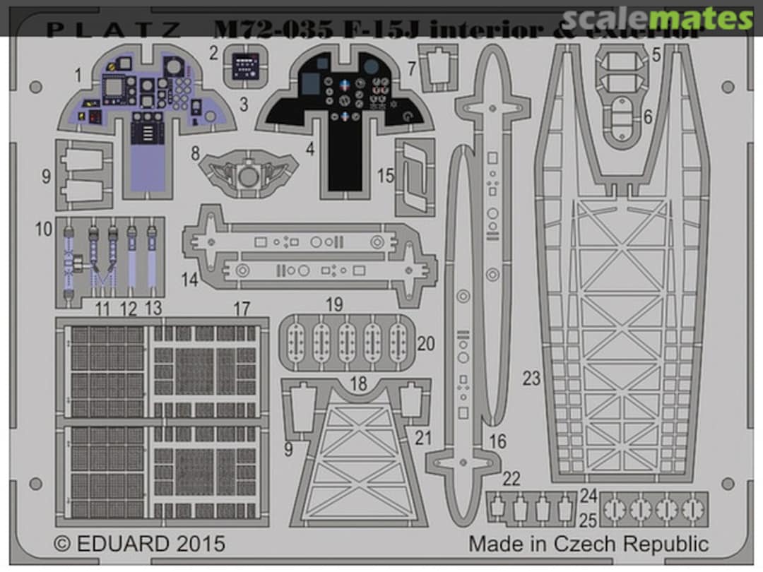 Boxart JASDF F-15J Eagle ETCHING PARTS M-72 03 5 Platz