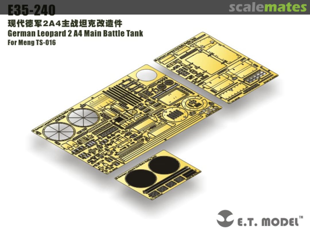 Boxart German Leopard 2 A4 Main Battle Tank Detail-up Set E35-240 E.T. Model