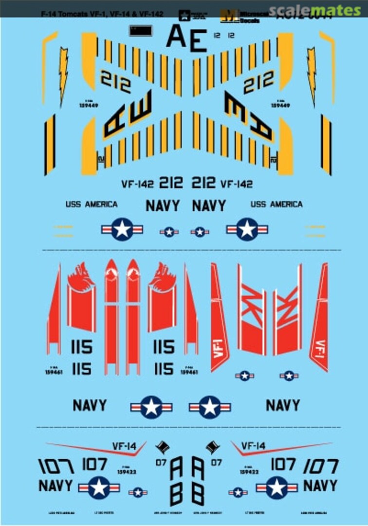 Boxart F-14 Tomcats AC72-0044 Microscale
