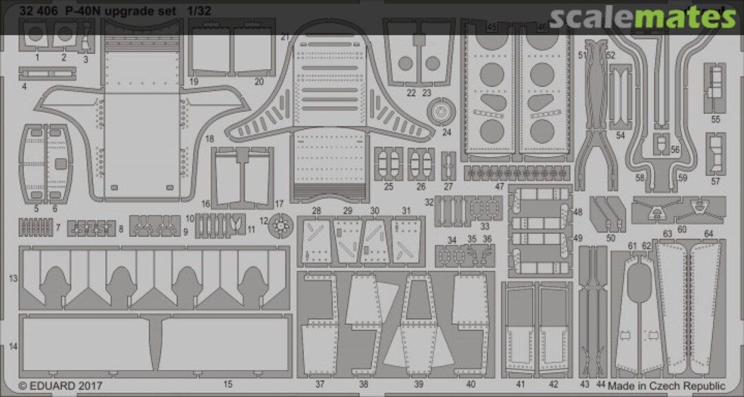Boxart P-40N upgrade set 32406 Eduard