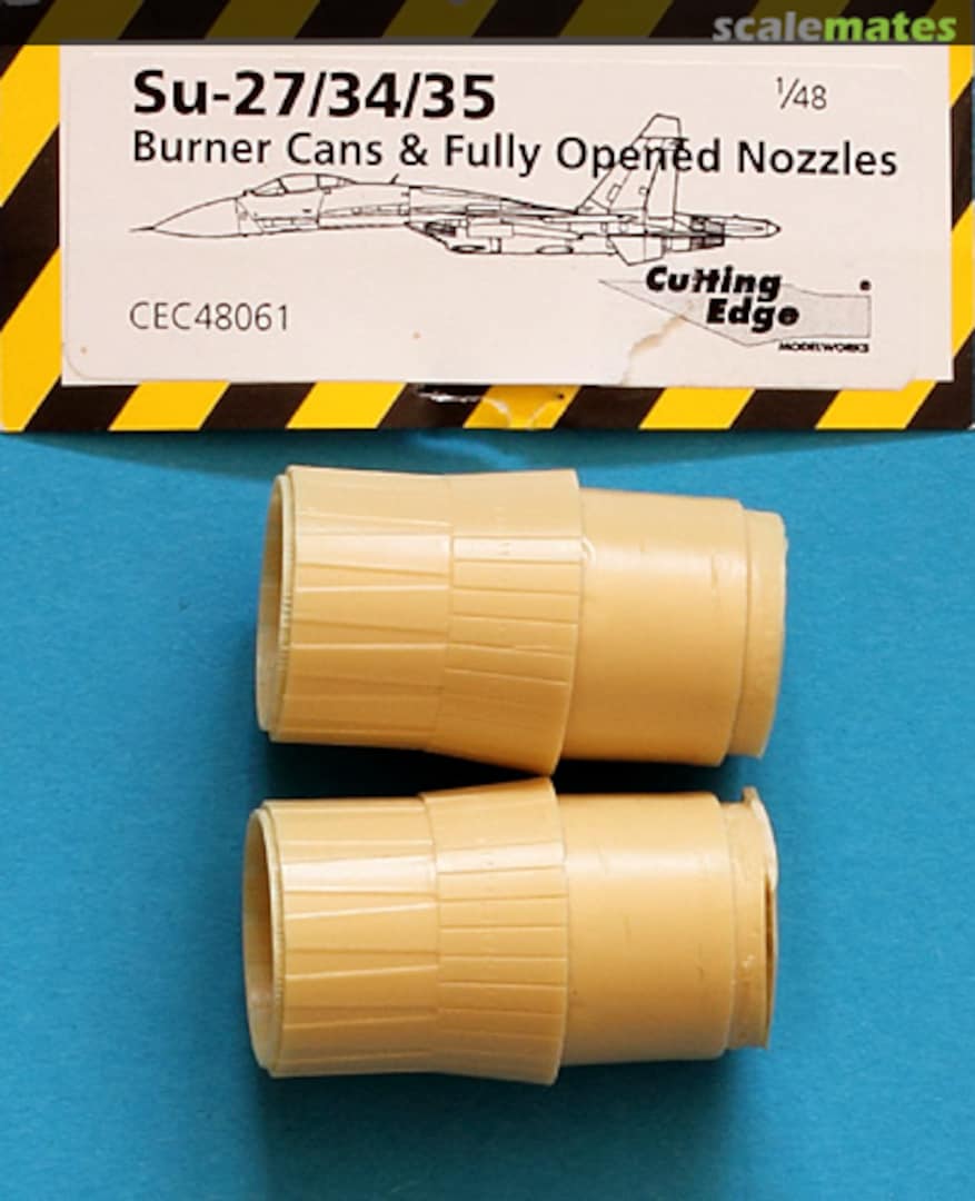 Boxart Su-27/34/35 Burner Cans & Fully Opened Nozzles CEC48061 Cutting Edge Modelworks