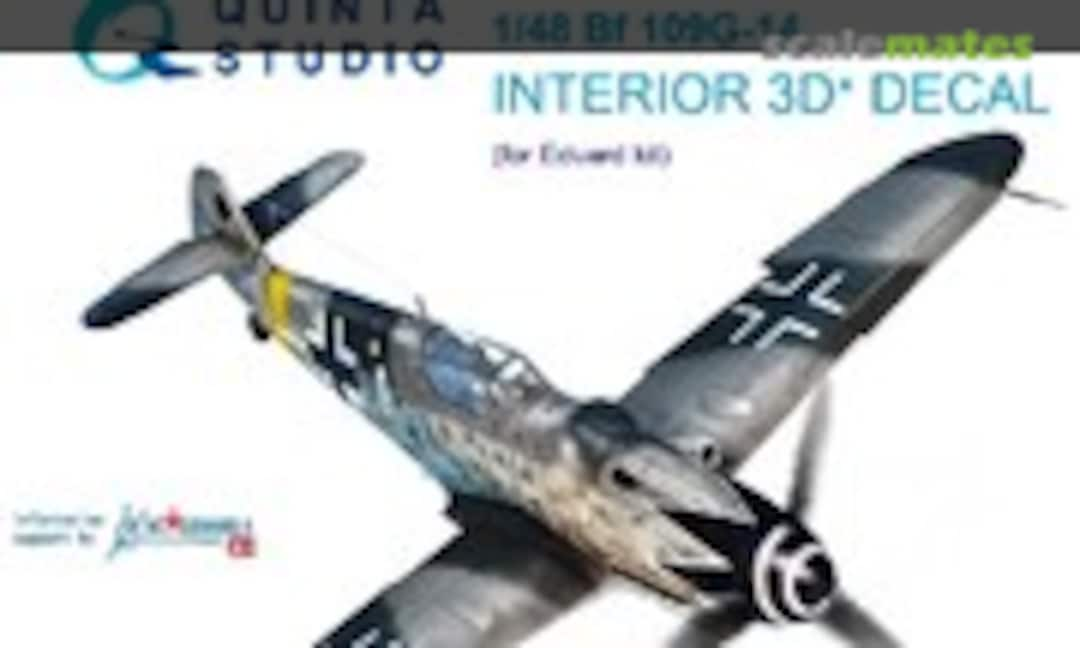 1:48 Bf 109G-14 interior 3D decals (Quinta Studio QD48095)