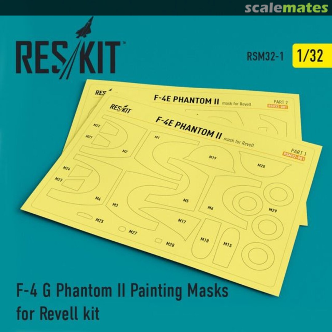 Boxart F-4G Phantom II painting masks RSM32-0001 ResKit