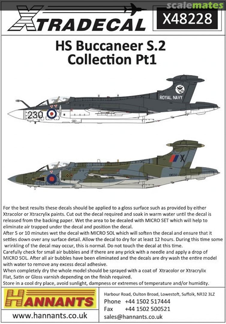 Boxart HS Buccaneer S.2 Collection Pt.1 X48228 Xtradecal