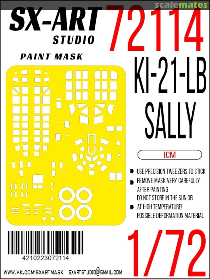 Boxart Ki-21-LB Sally masks 72114 SX-Art