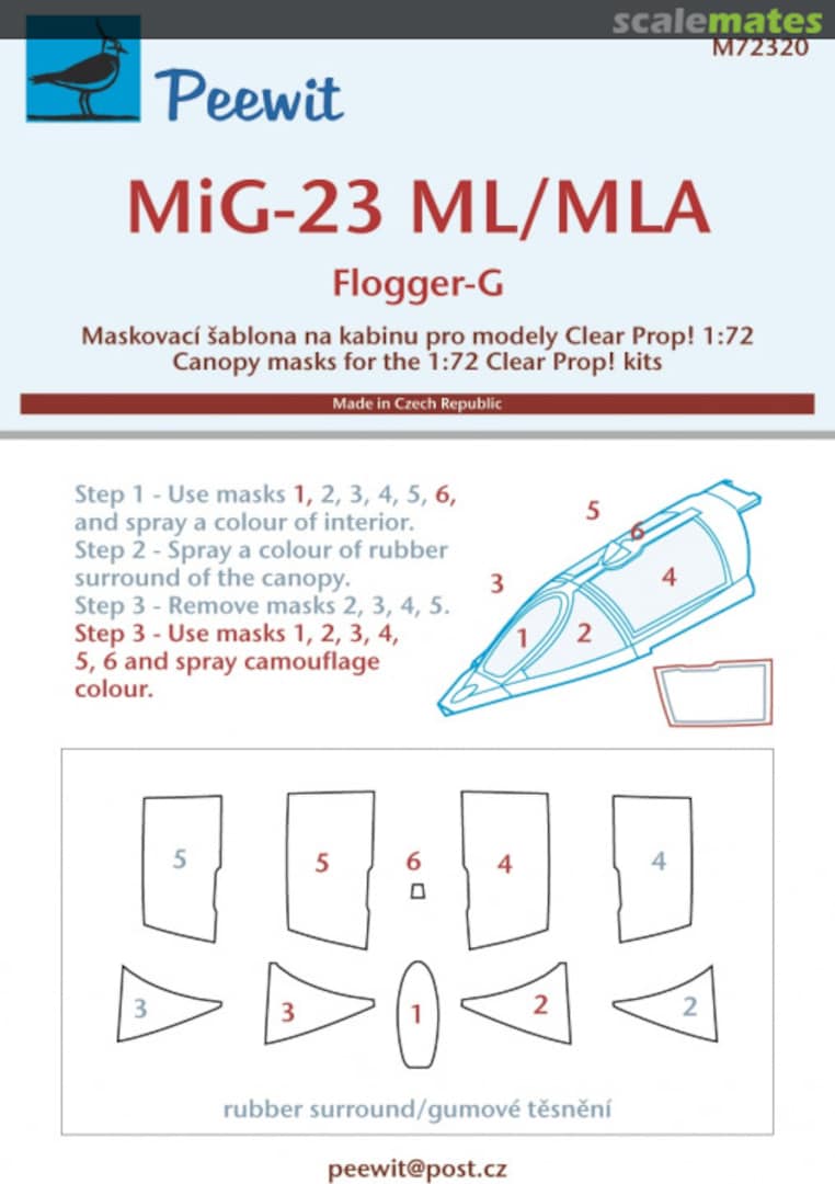 Boxart MiG-23ML/MLA Flogger-G M72320 Peewit