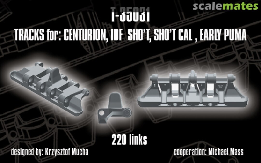 Boxart Tracks for: Centurion, IDF Sho't, Sho't Cal, early Puma T-35031 QUICKTRACKS