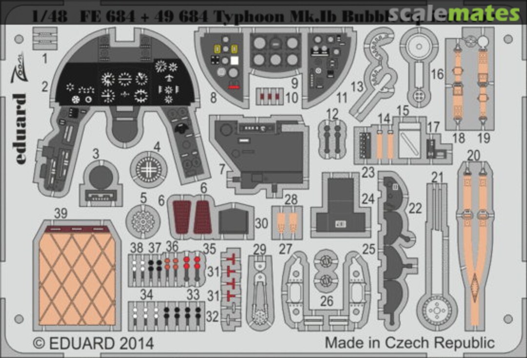 Boxart Typhoon Mk.Ib Bubbletop interior S.A. FE684 Eduard