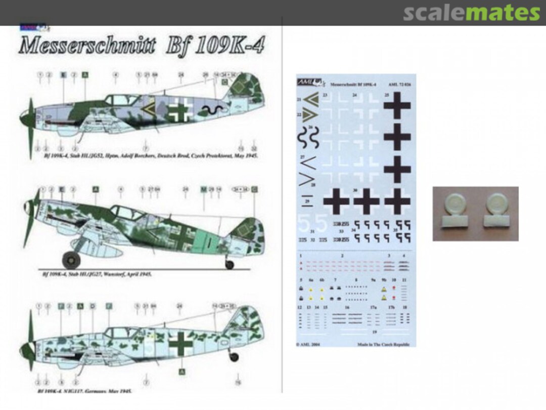 Boxart Messerschmitt Bf109K-4 Part I AMLD72026 AML