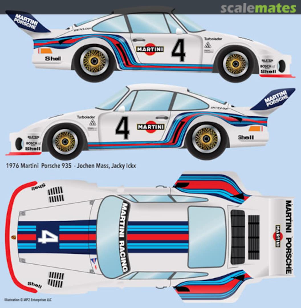 Boxart Porsche 935 "MARTINI"  Indycals