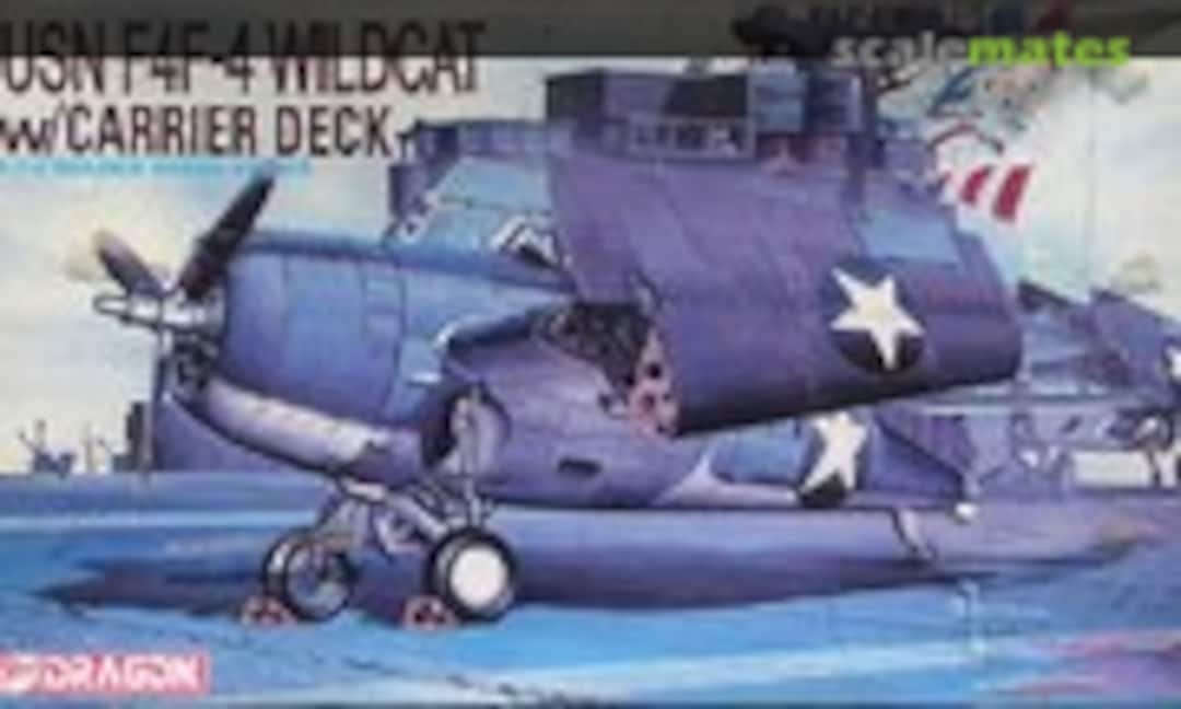 1:72 USN F4F-4 Wildcat w/Carrier Deck (Dragon 5024)