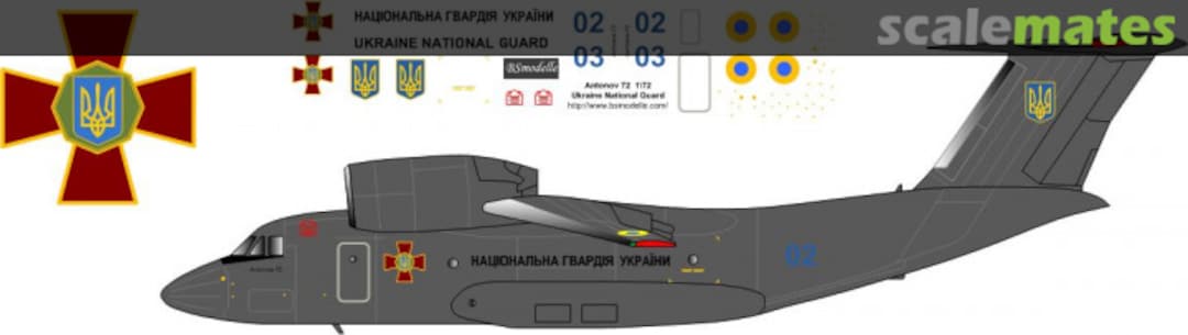 Boxart Antonov An-72 Ukraine National Guard BSM720416 BSmodelle