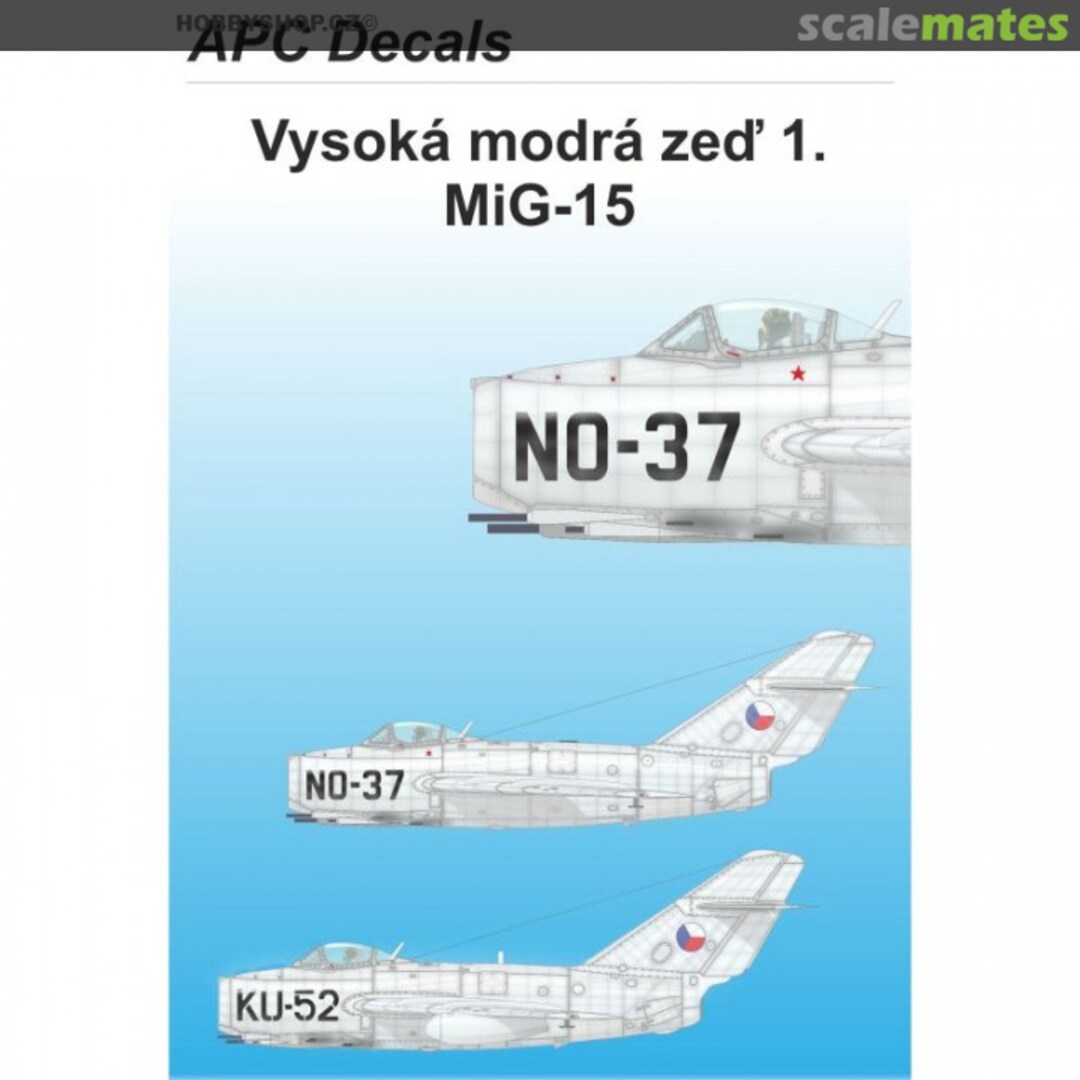 Boxart Vysoká modrá zeď 1 - MiG-15 APC48139 APC Decals