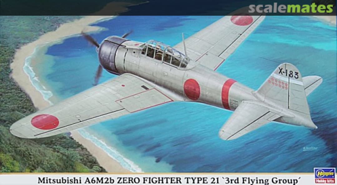 Boxart Mitsubishi A6M2b Zero Fighter Type 21 `3rd Flying Group´ 09875 Hasegawa