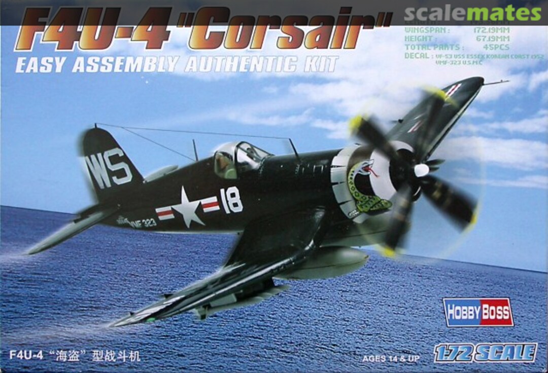 Boxart F4U-4 "Corsair" 80218 HobbyBoss