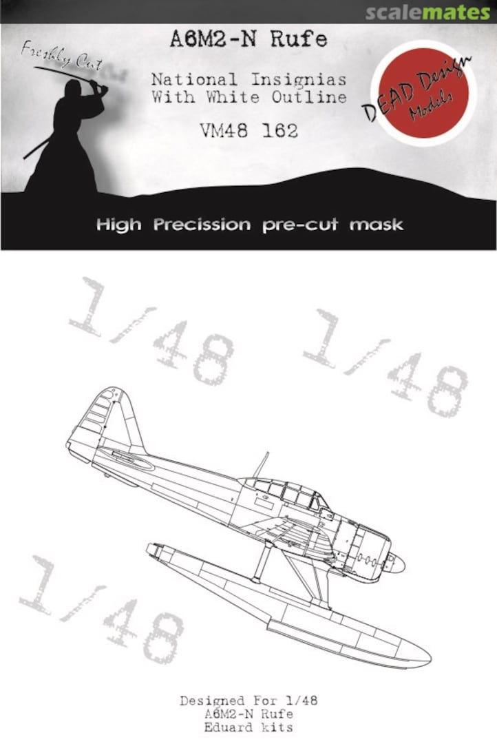 Boxart A6M2-N Rufe National Insignias With White Outline VM48162 DEAD Design Models