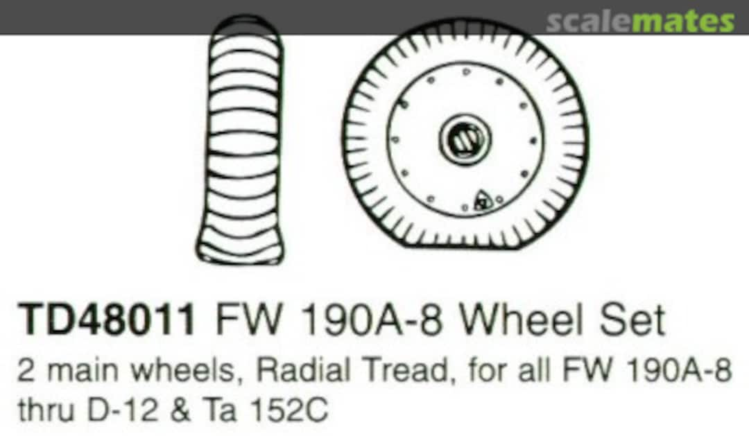 Boxart Fw 190 A8-D12 Wheel Set 48011 True Details