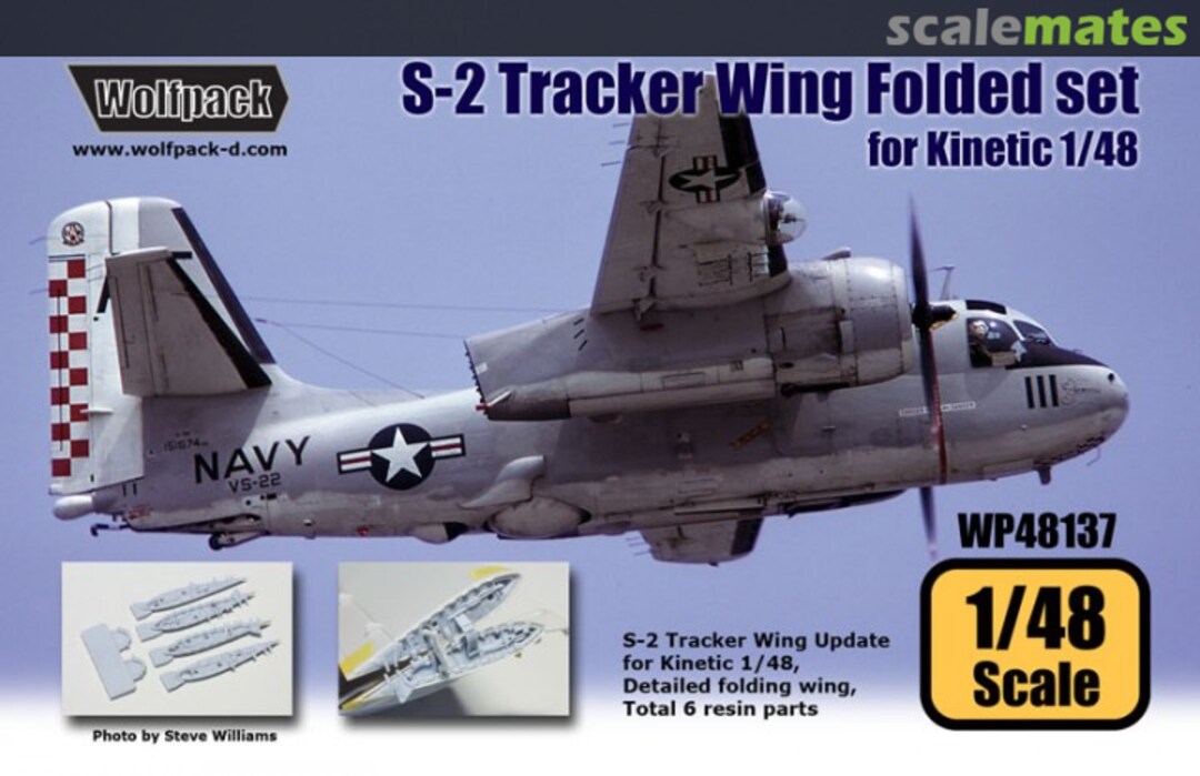 Boxart S-2 Tracker Wing Folded Set WP48137 Wolfpack