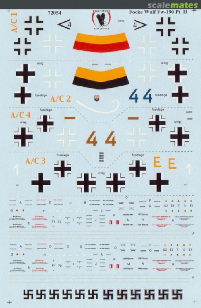 Boxart Focke Wulf Fw-190 Part II 72054 Eagle Strike Productions