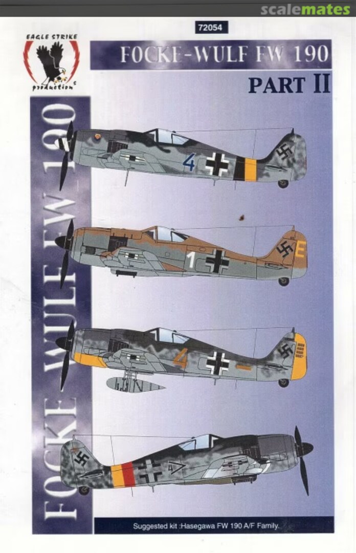 Contents Focke Wulf Fw-190 Part II 72054 Eagle Strike Productions