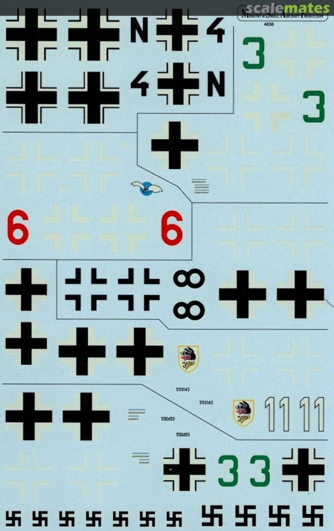 Boxart German Single Seat Night Fighters 4838 Ministry of Small Aircraft Production