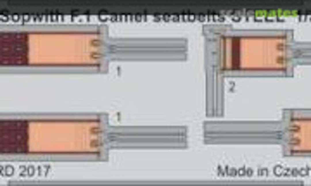 1:32 Sopwith F.1 Camel Seatbelts (STEEL) (Eduard 33170)