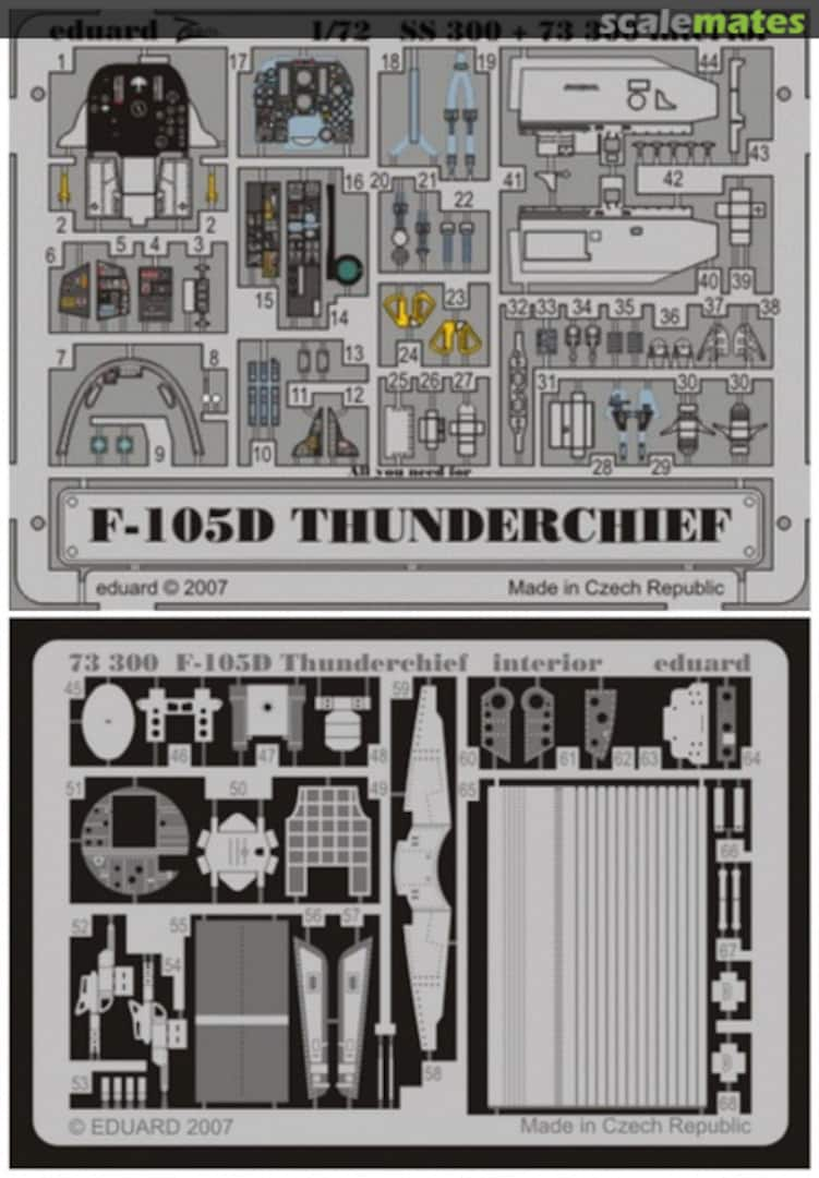 Boxart F-105D interior 73300 Eduard